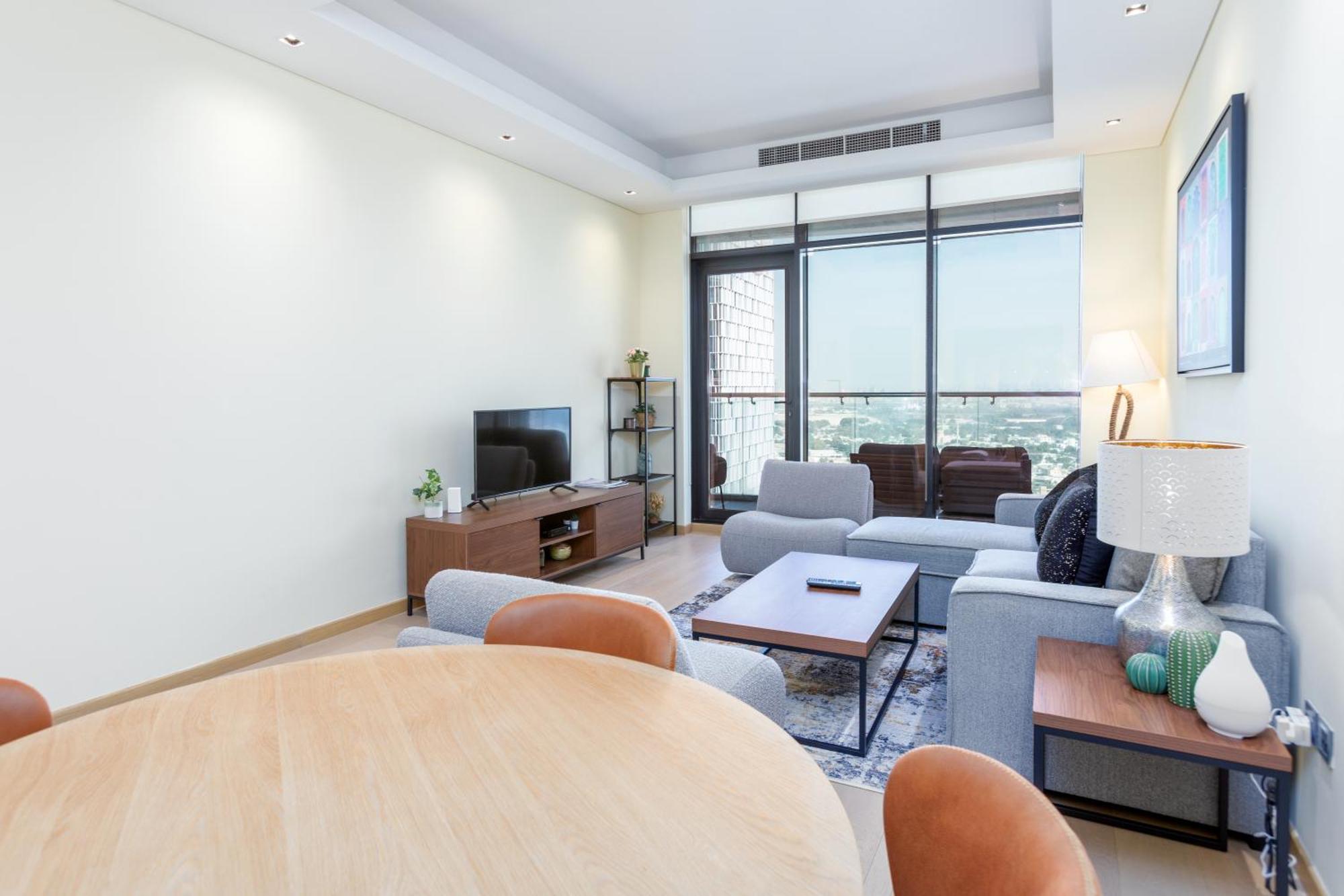Modern 1Br Apartment, High Floor, Near Dubai Mall Exterior photo