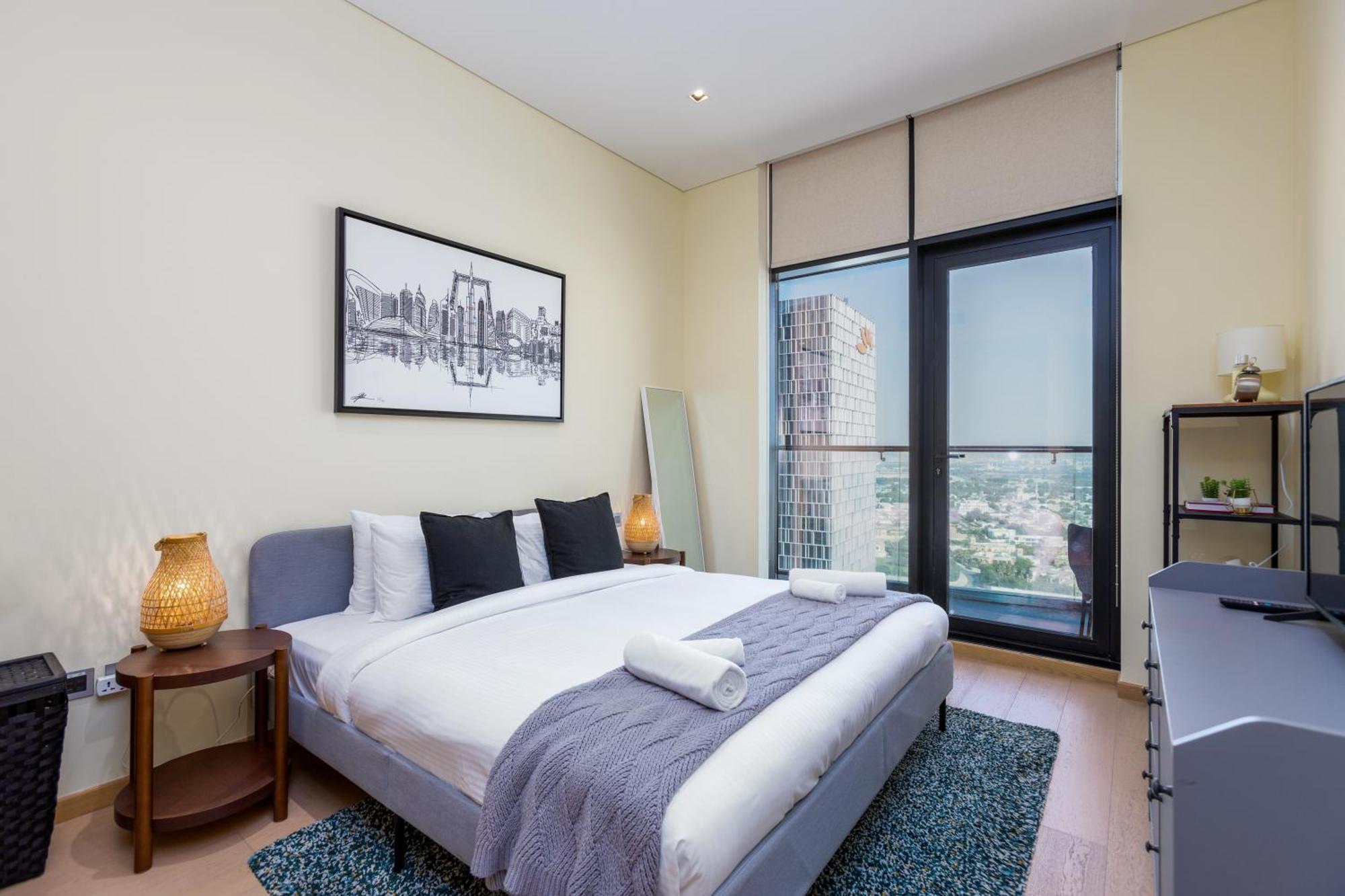 Modern 1Br Apartment, High Floor, Near Dubai Mall Exterior photo